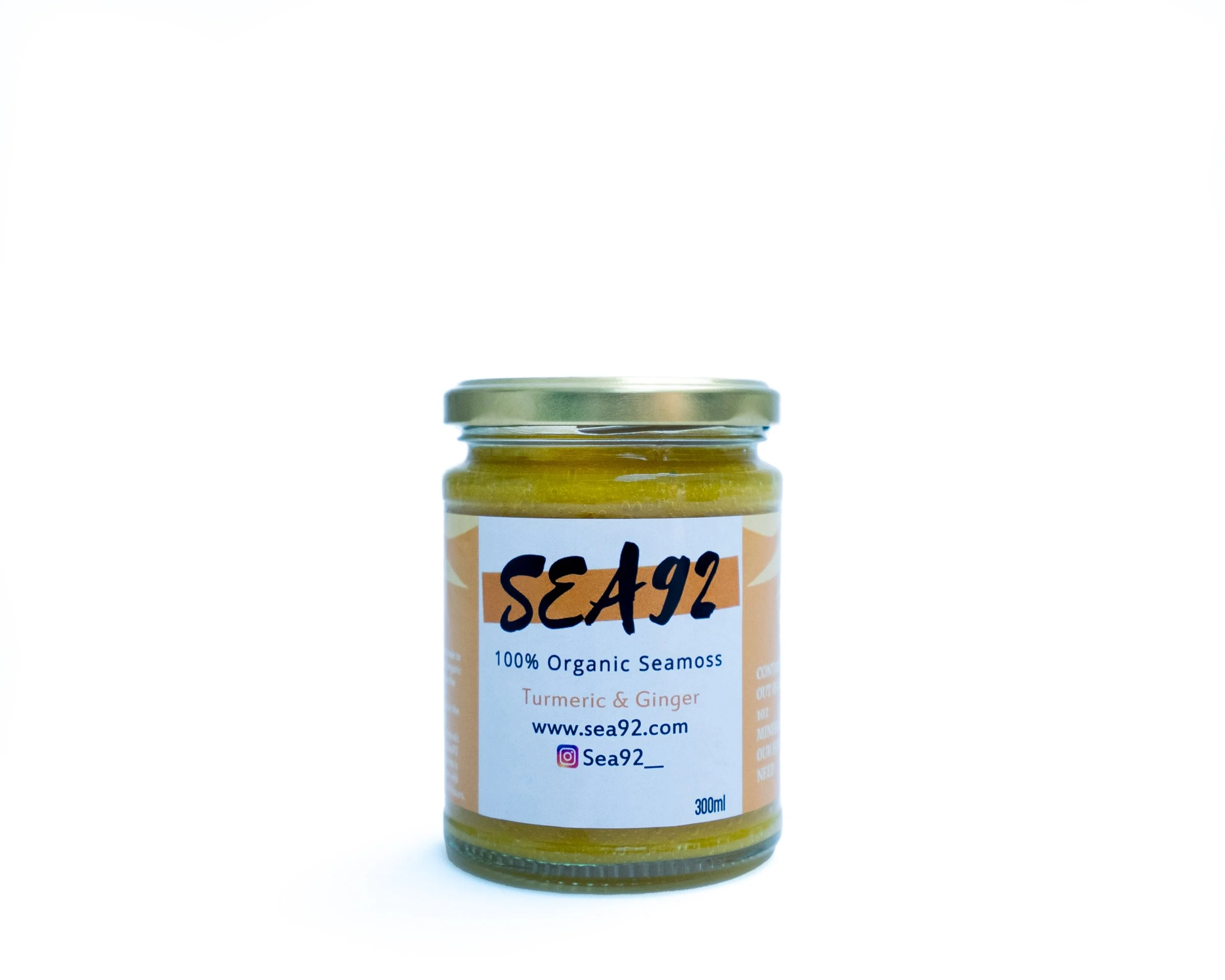 Turmeric & Ginger Infused Sea Moss Gel — SEA92